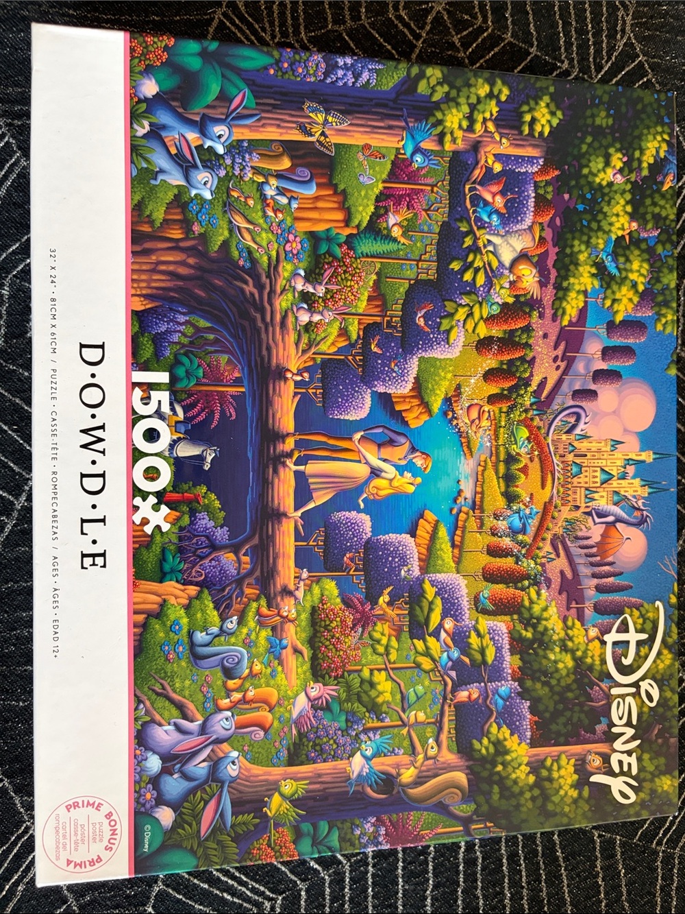 Disney Vibrant Multicolor Fantasy Forest Art Print